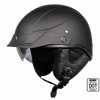 SMK HALF HELMET PATRIOT SOLID MATT BLACK MA 200 MATTE BLACK SIDE VIEW