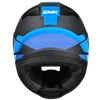 SMK FULL-FACE BIONIC ADULT KORE MA251BLACK/BLUE REAR VIEW