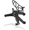REAR SET KIT, YZF R1 04-06, BLACK