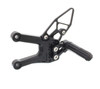 REAR SET KIT, YAM R6 06- , BLACK