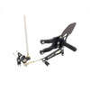 REAR SET KIT, HON CBR600RR 07- , BLACK