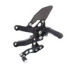 REAR SET KIT, TRIUMPH 675 06- , BLACK