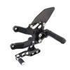REAR SET KIT, TRIUMPH 675 13- , BLACK