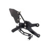 REAR SET KIT, YZF R1 09-14, W/SHIFT LEVER, BLACK