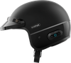 SENA SURGE OPEN FACE HELMET W/MESH MATTE BLACK/GLOSSY BLACK