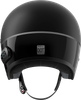 SENA SURGE OPEN FACE HELMET W/MESH MATTE BLACK/GLOSSY BLACK