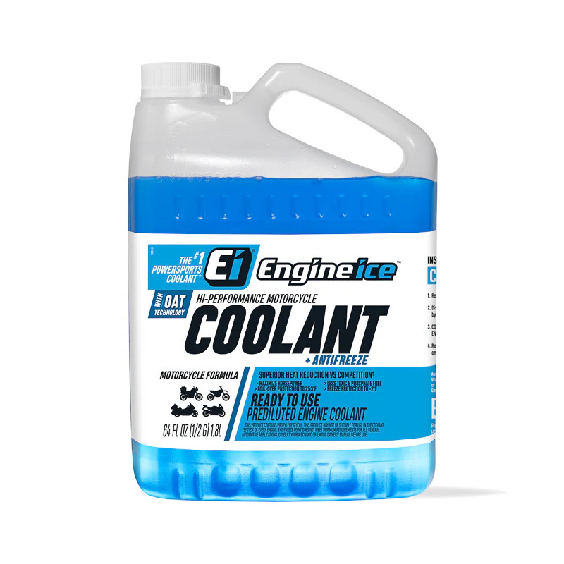 Hi-Performance Motorcycle Coolant + Antifreeze (4-pack)