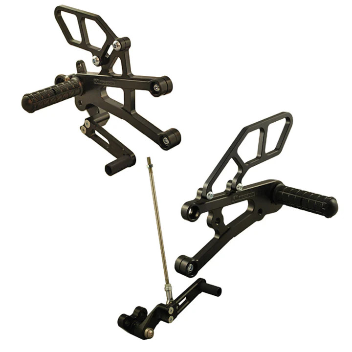 05-0503B Triumph Daytona 675R Rearset - GP Shift w/QS Rod - RACE USE ONLY (No Side Stand)