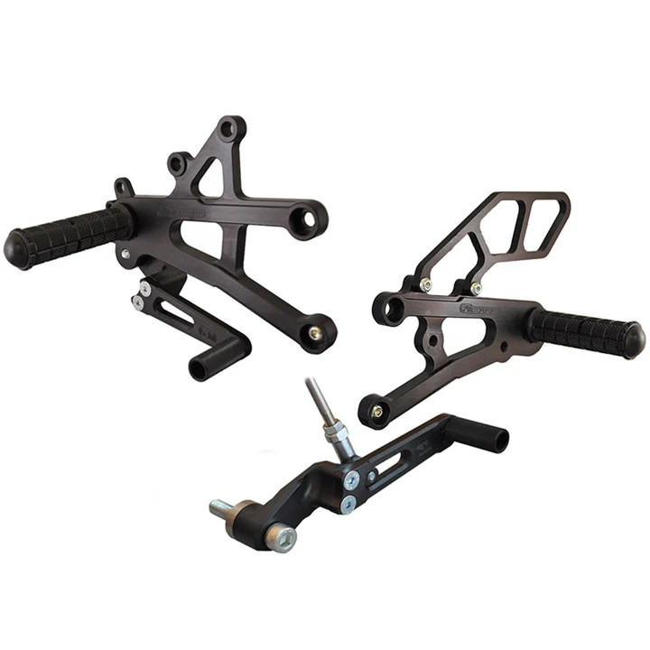 05-0508B Triumph Street Triple Rearset Kit, GP Shift W/O QS - Complete W/Shift and Brake Pedals