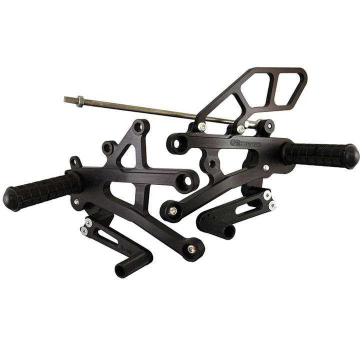 05-0509B Triumph Street Triple Rearset Kit, STD Shift W/O QS - Complete W/Shift and Brake Pedals