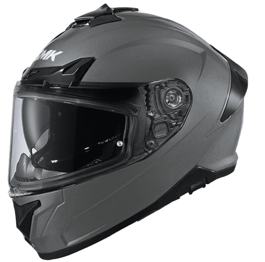 SMK FULL-FACE TYPHOON SOLID NARDO GREY MA 600 MATTE GREY SIDE VIEW