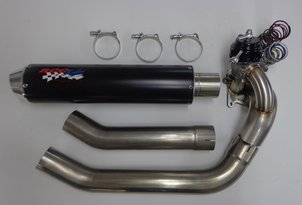 Full Pipe and Black Turbo Muffler