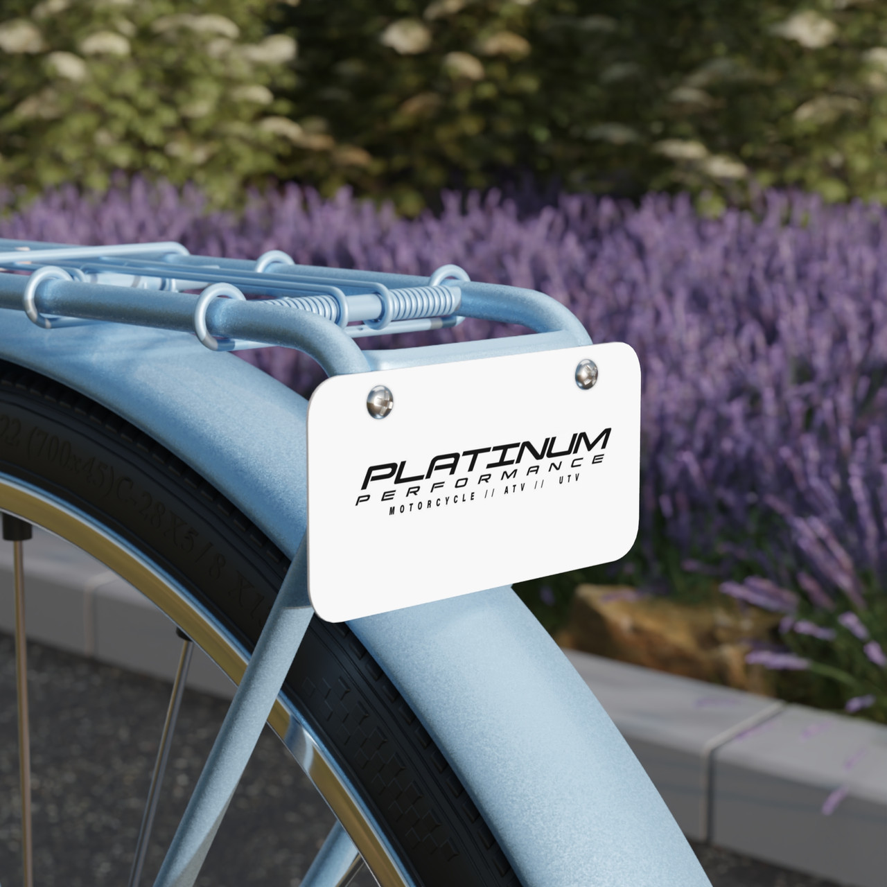 Platinum Performance Mini License Plate