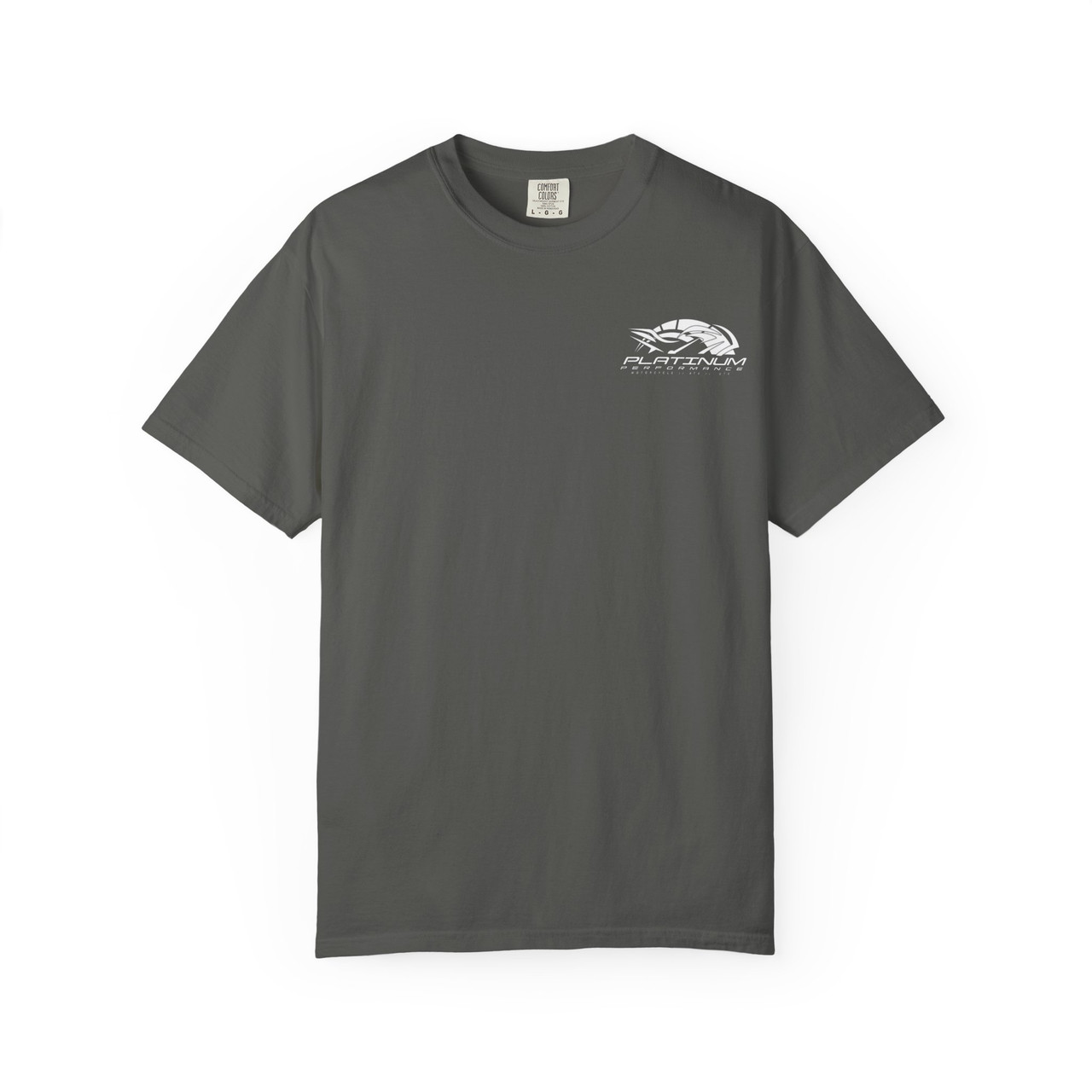 Platinum Performance Ride Safe Garment Dyed T-shirt (White Logo)