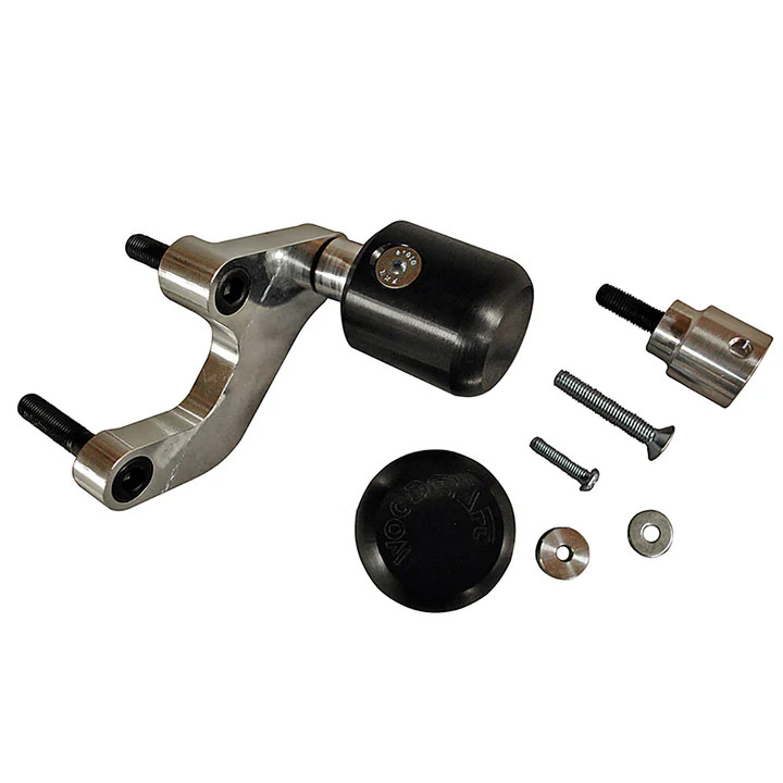 50-0165 2006-07 Kawasaki ZX10 Frame Slider Kit with pucks