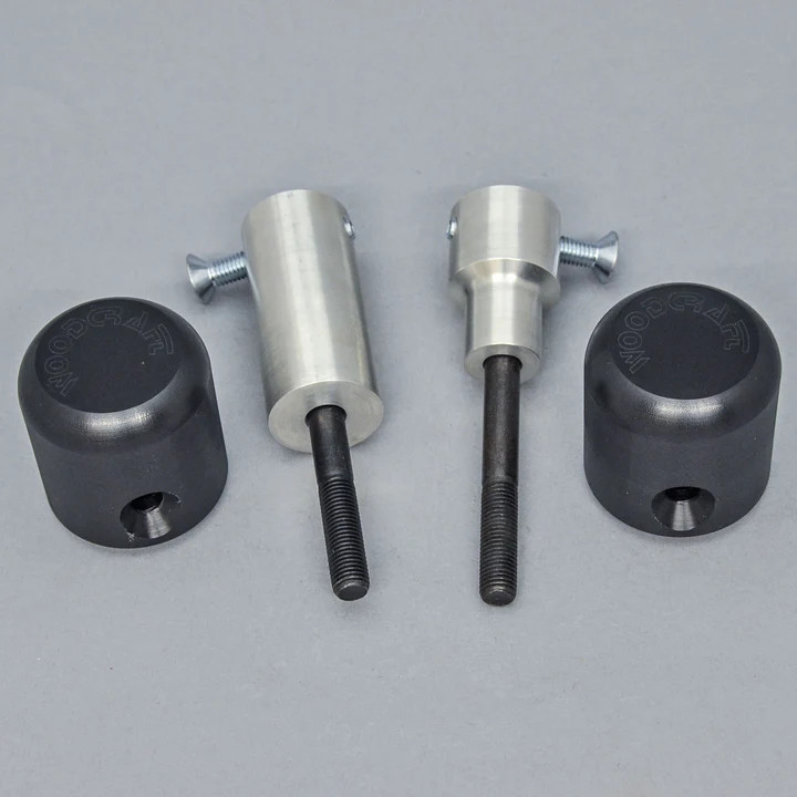 50-0502U 2013-17 Triumph 675, 2013-16 Street Triple Under Body Frame Slider Kit w/ 1099 Pucks