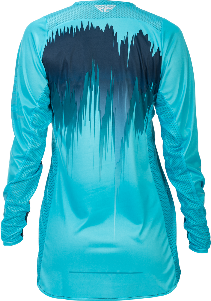 FLY RACING WOMEN'S LITE JERSEY AQUA/NAVY/WHITE