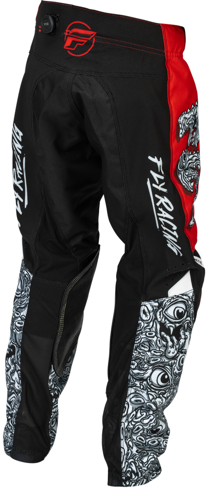 FLY RACING YOUTH KINETIC MUTANT PANTS RED/WHITE/BLACK