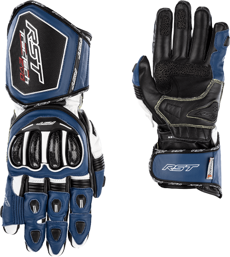 RST TRACTECH EVO 4 CE GLOVE BLUE/WHITE/BLACK 2XL