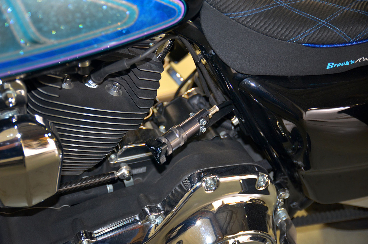 12.85in Bitubo WME22V3 Rear Shock Set Black w/ Remote Adjustable Preload H-D Touring (14-20)