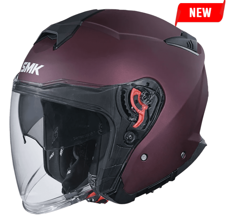 SMK OPEN-FACE GTJ SOLID WINE RED MA 300 PURPLE SIDE VIEW