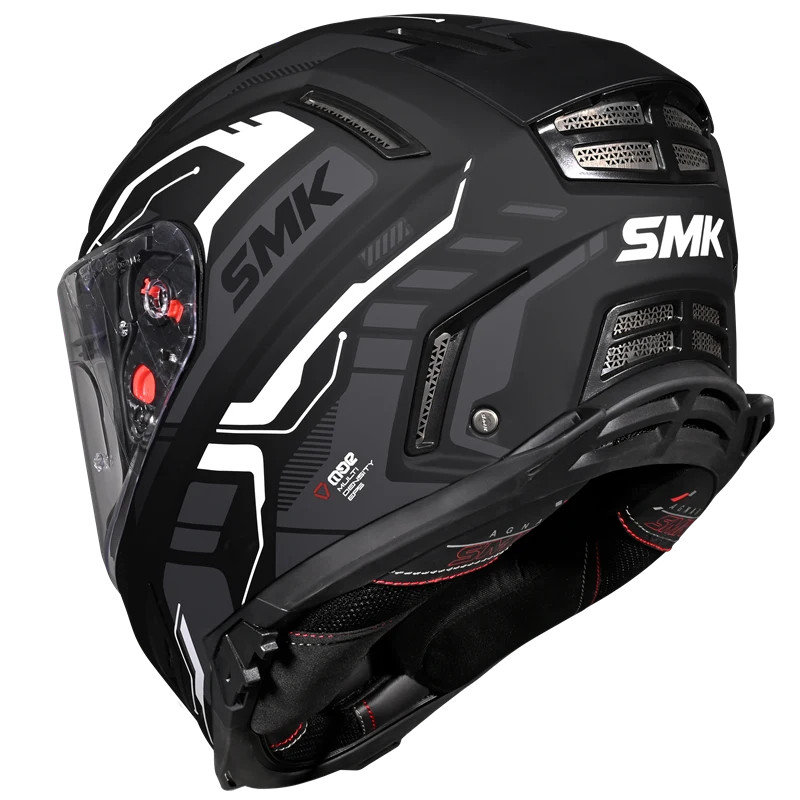 SMK FULL-FACE AGNAR TEKTRON MA261 BLACK/GREY BACK-SIDE VIEW