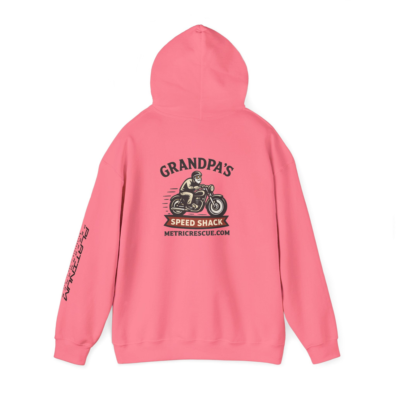 Grandpa’s Speed Shack Hoodie – Platinum Performance Motorcycle Sweatshirt