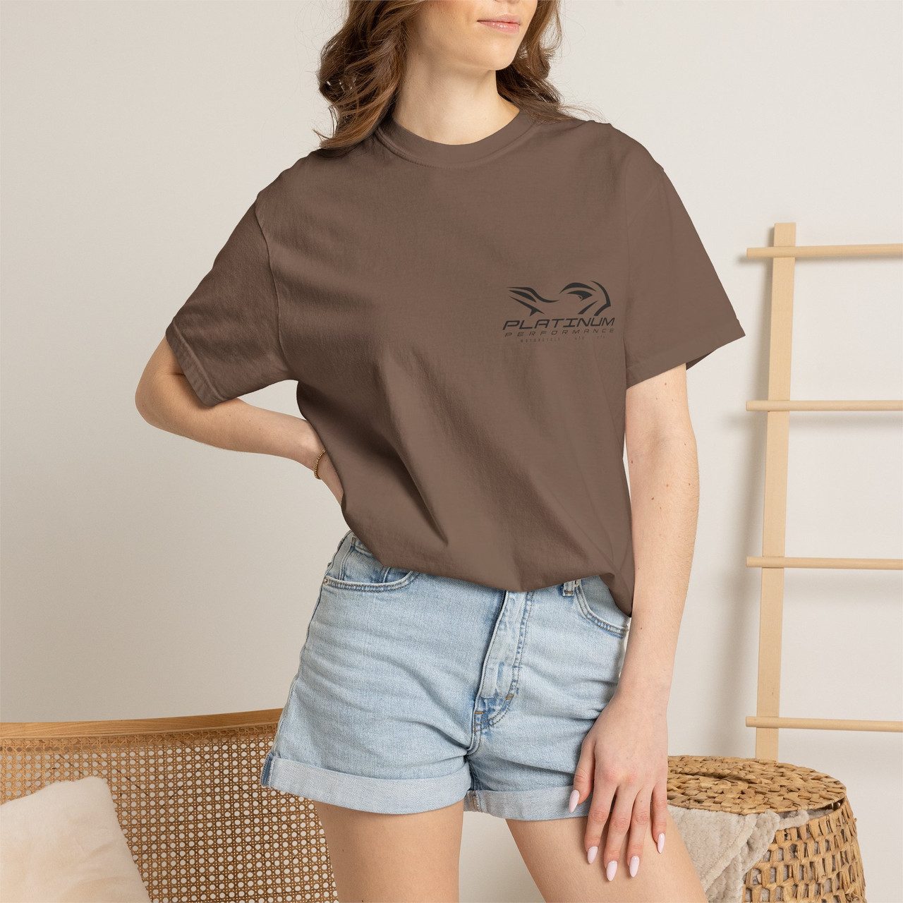 Motorcycle Racing T-Shirt — 'Platinum' Rider Graphic Tee