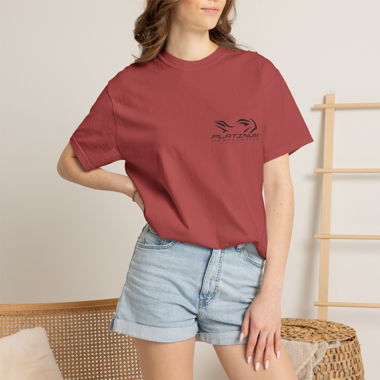 Motorcycle Racing T-Shirt — 'Platinum' Rider Graphic Tee