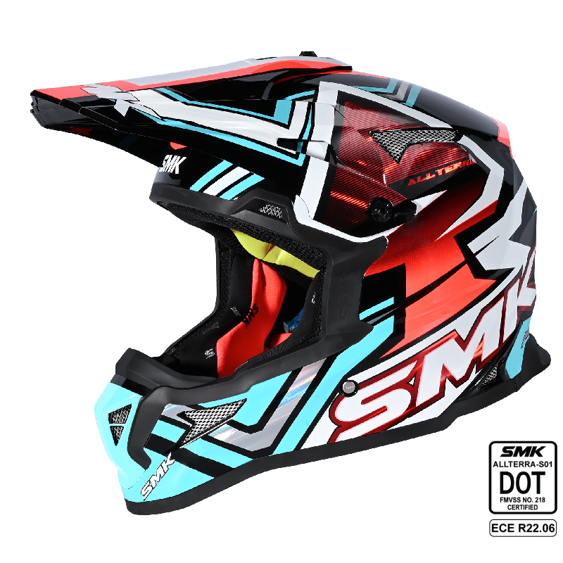 SMK OFF-ROAD ALLTERRA X-ACES (CHROME) GL253 SILVER/BLACK/WHITE/BLUE SIDE VIEW