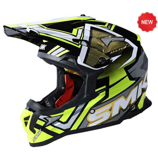 SMK OFF-ROAD ALLTERRA X-ACES (CHROME) GL264 YELLOW/BLACK/WHITE SIDE VIEW