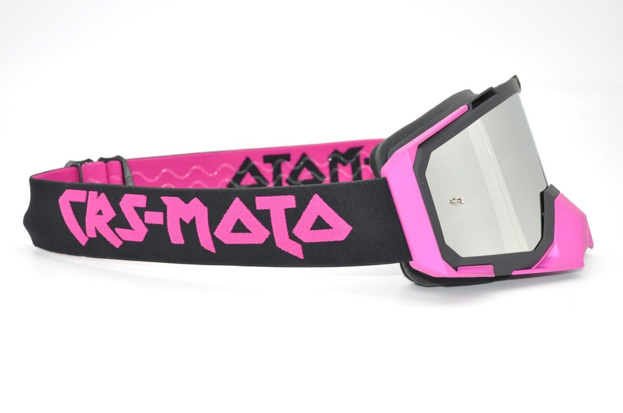 CRS-MOTO Defender Goggle (Off-Road/Motocross/ATV/Over-The Glasses)  Pink/Black