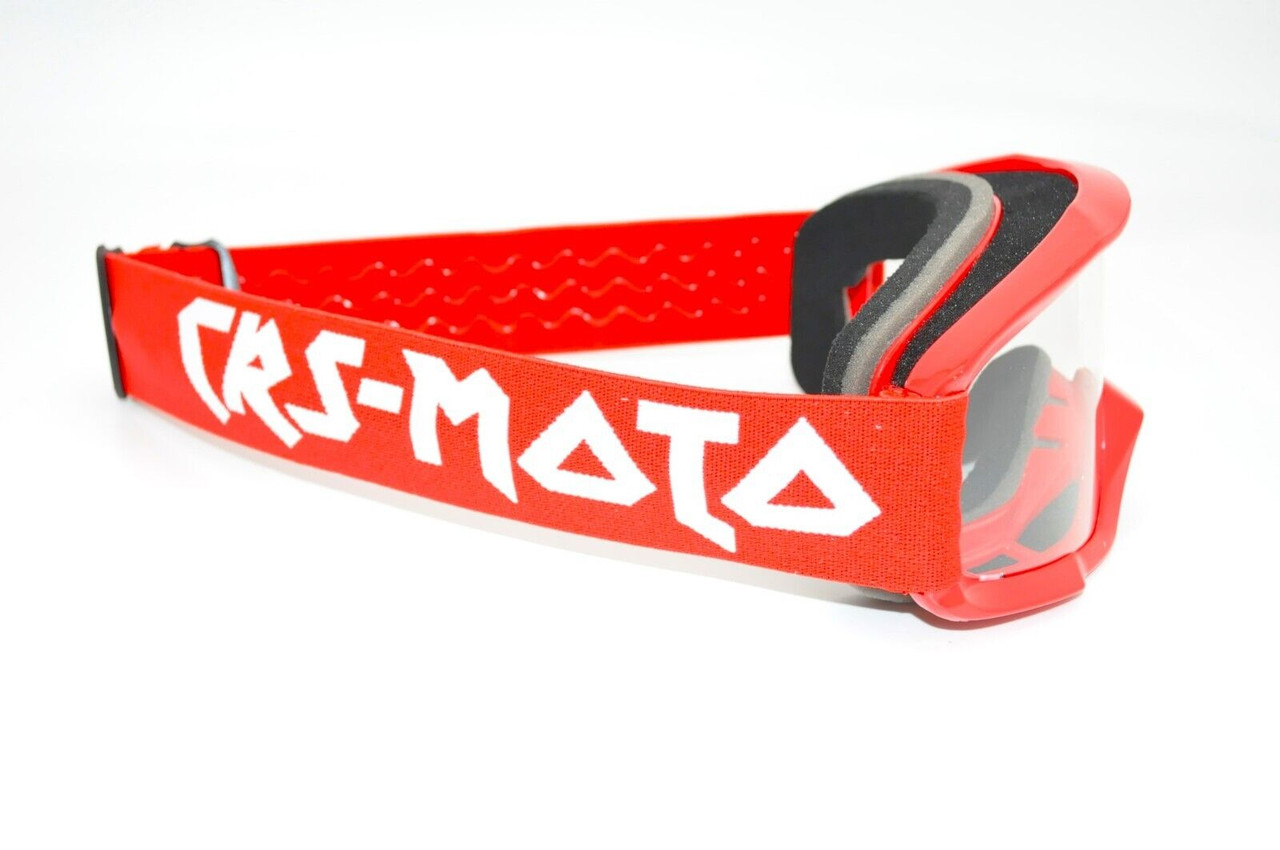 CRS-MOTO Protector Goggle (Off-Road/Motocross/ATV) Red/White