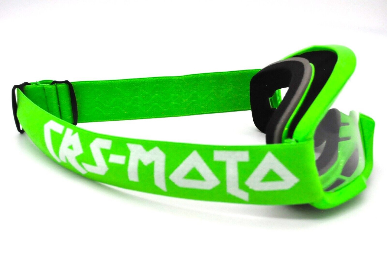 CRS-MOTO Protector Goggle (Off-Road/Motocross/ATV) Green/White