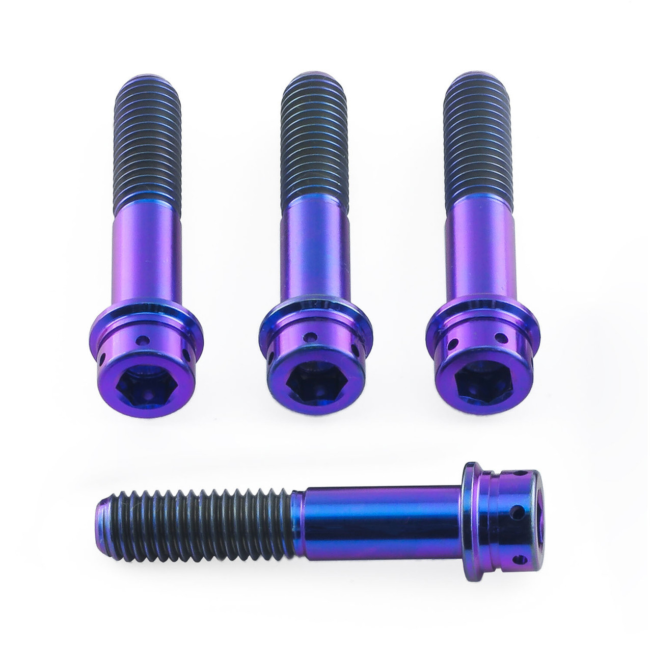 Titanium Front Axle Pinch Bolt Kit Flanged Socket Cap Race Spec
