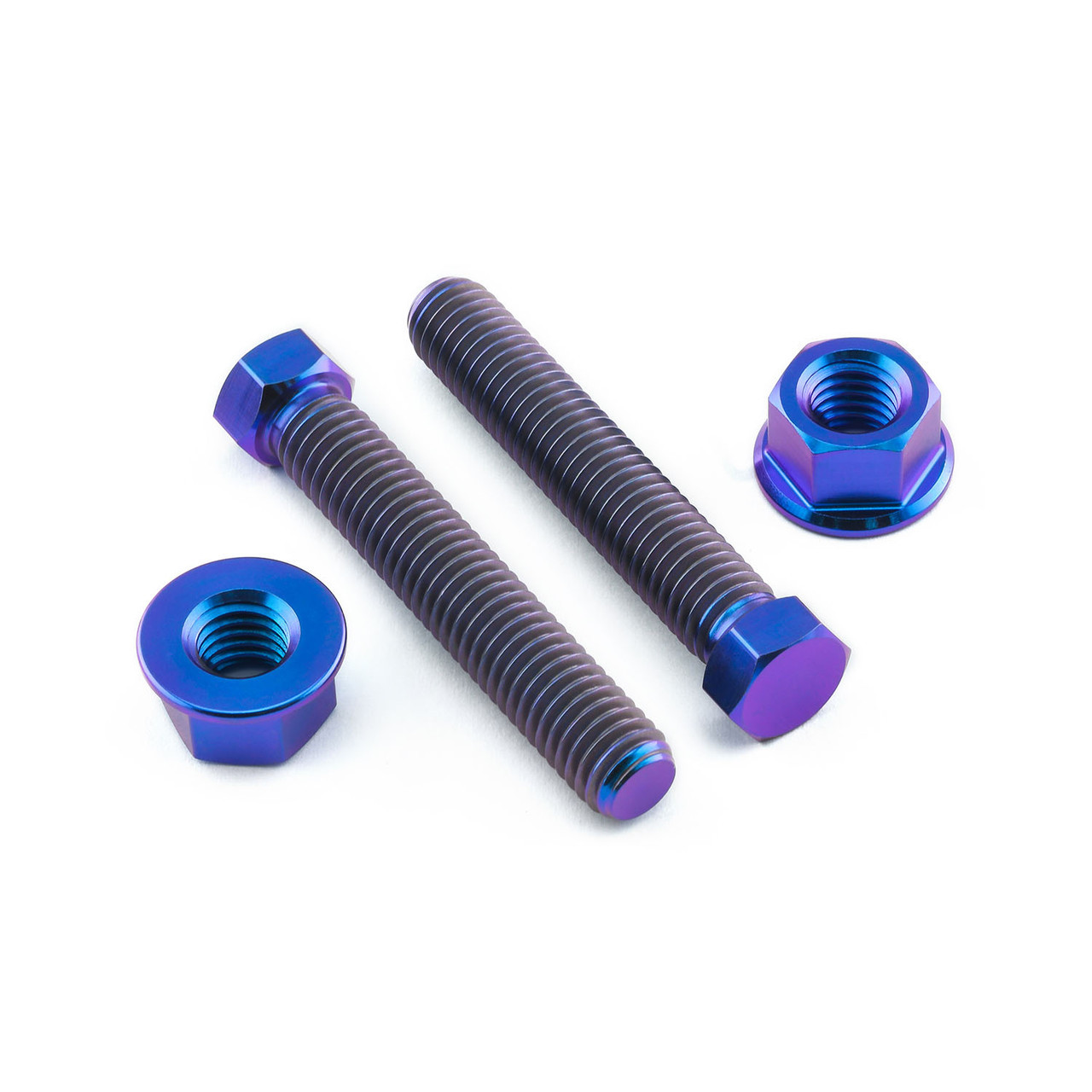 Titanium Axle Adjuster Bolt & Nut Set M8x(1.25mm)x45mm
