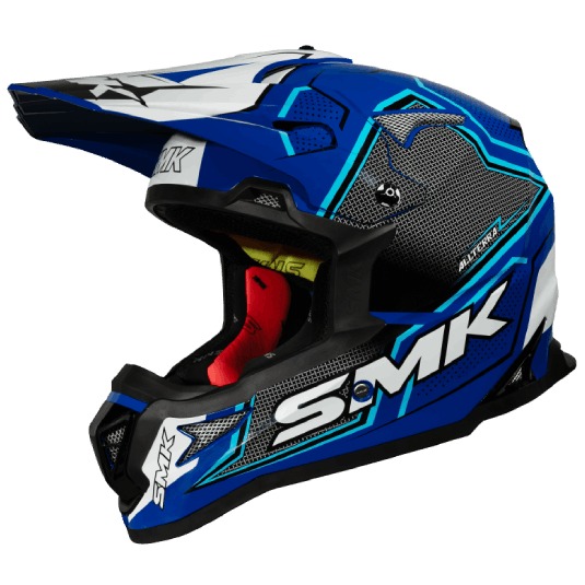SMK OFF-ROAD ALLTERRA MAVERIX GL521 BLUE/BLACK/WHITE SIDE VIEW