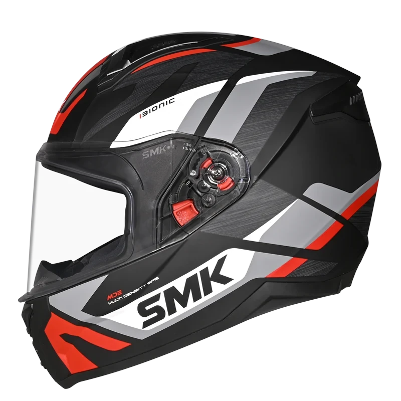 SMK FULL-FACE BIONIC ADULT KORE MA 263 BLACK/RED/WHITE SIDE VIEW