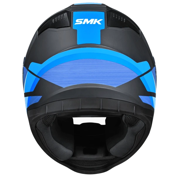 SMK FULL-FACE BIONIC ADULT KORE MA251BLACK/BLUE REAR VIEW