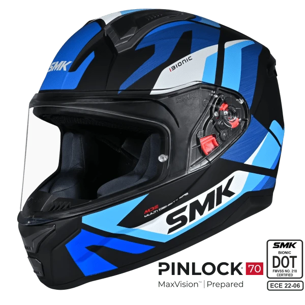 SMK FULL-FACE BIONIC ADULT KORE MA251BLACK/BLUE SIDE VIEW