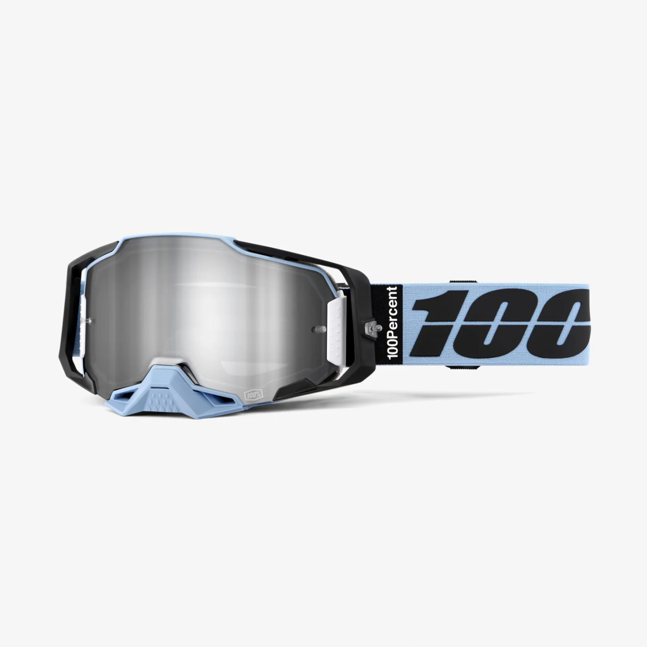 100-PERCENT ARMEGA GOGGLE PETROS MIRROR SILVER LENS