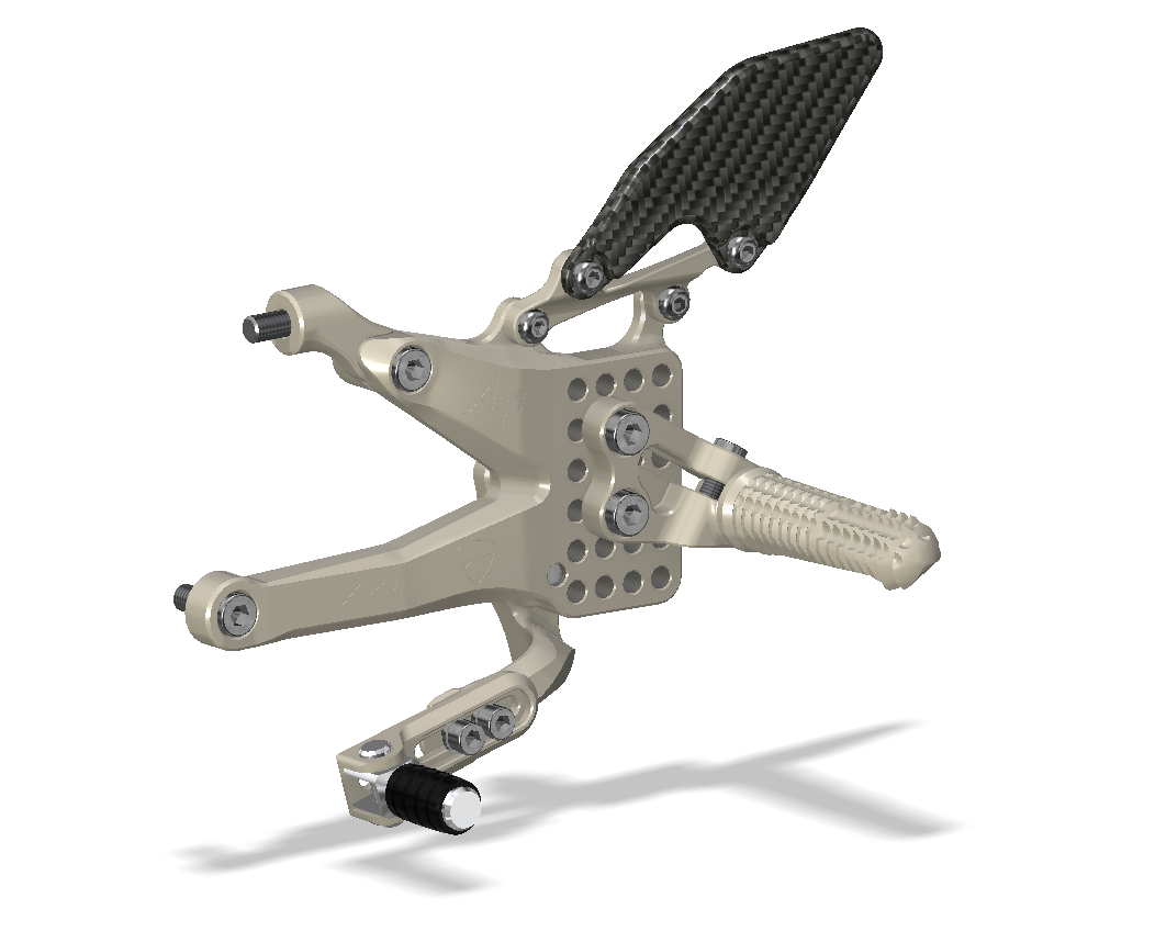 REAR SET KIT, DUCATI V4, 2018 -, AERO HARD