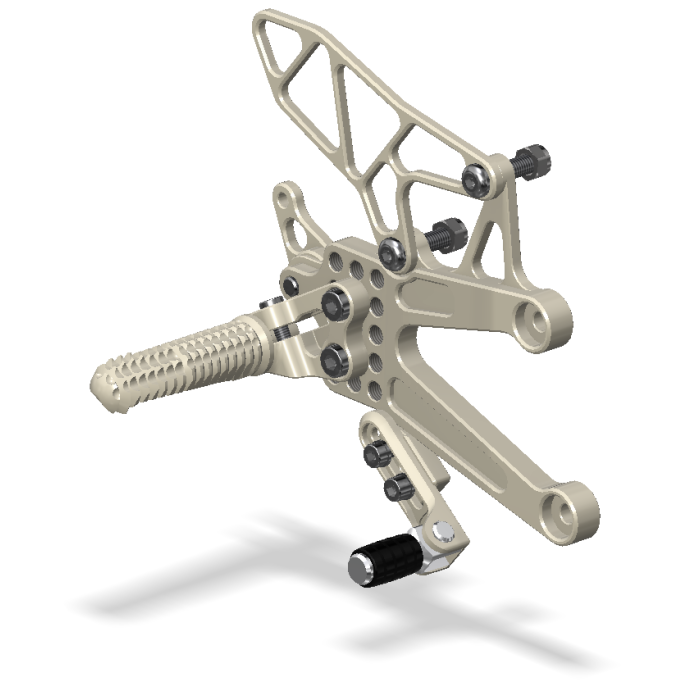 REAR SET KIT, YZF R1 04-06, AERO HARD