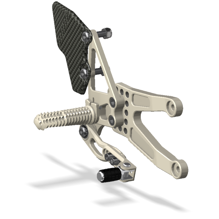 REAR SET KIT, YZF R1 07-08, AERO HARD