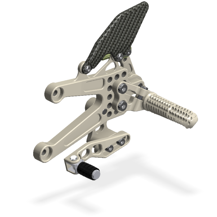 REAR SET KIT, YZF R1 07-08, AERO HARD