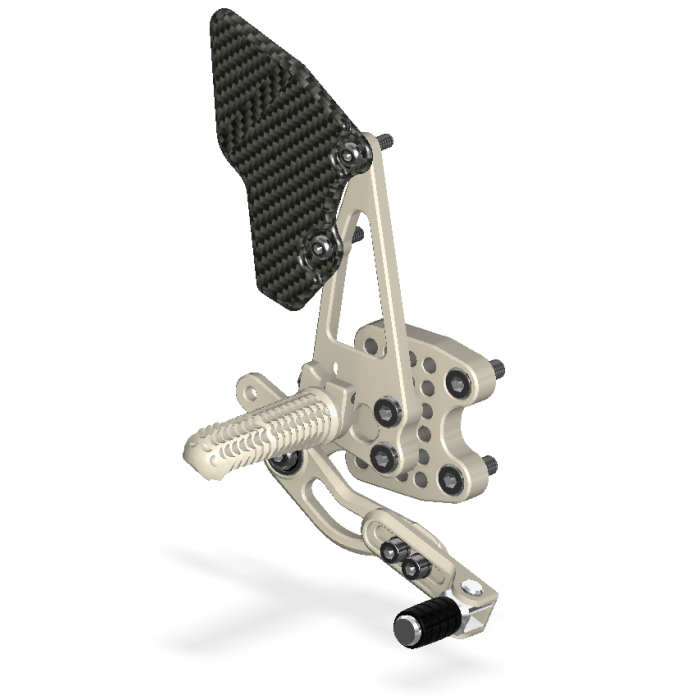 REAR SET KIT, GSXR1000 05-06, AERO HARD