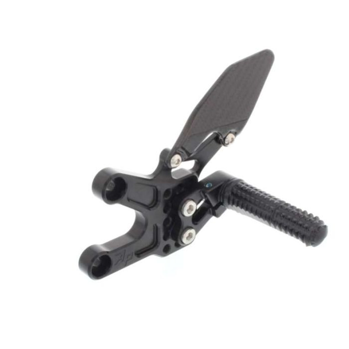 REAR SET KIT, HON CBR1000RR 08- , W/ SHIFT LEVER, BLACK