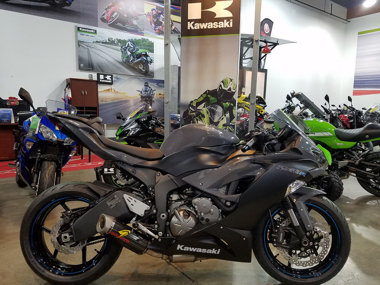 Kawasaki ZX-6R Cat-Back Slip-On Carbon Exhaust
