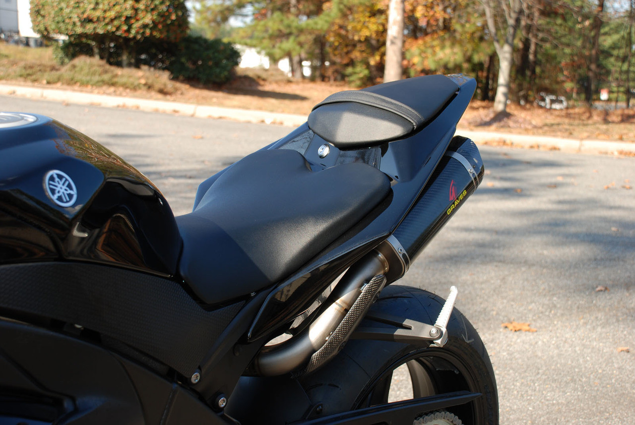 Graves Motorsports LINK R1 Cat Back Slip-On Titanium Exhaust Yamaha R1 2009-2014