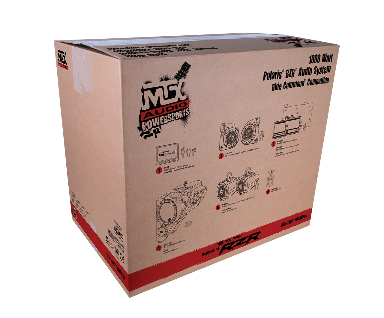 MTX Audio 5-Speaker Audio System forMTX Audio  2014+ Polaris RZR Vehicles w/RideCommand